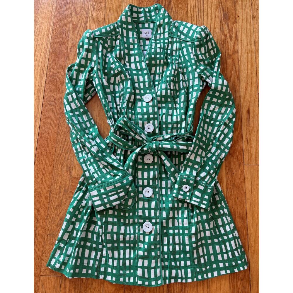CAbi Long Sleeve Button Up Tie WaistDress